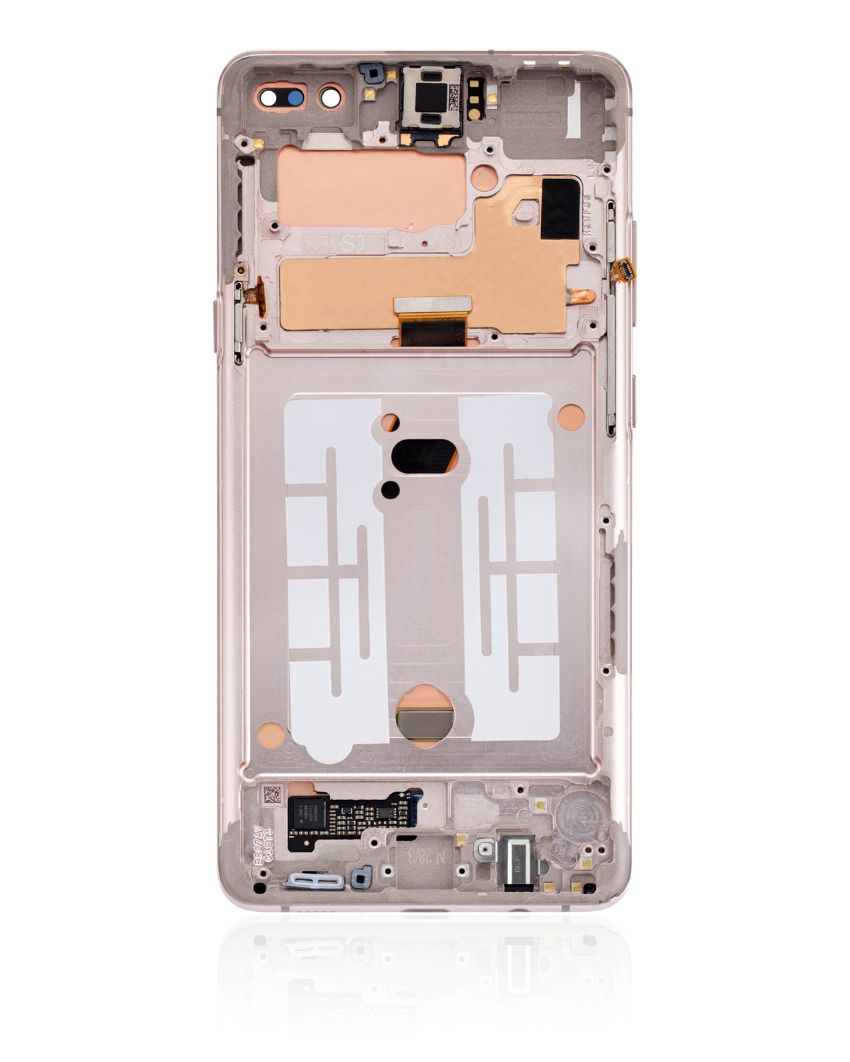 OLED Assembly With Frame Compatible For Samsung Galaxy S10 5G Replacement (Refurbished) (Royal Gold)