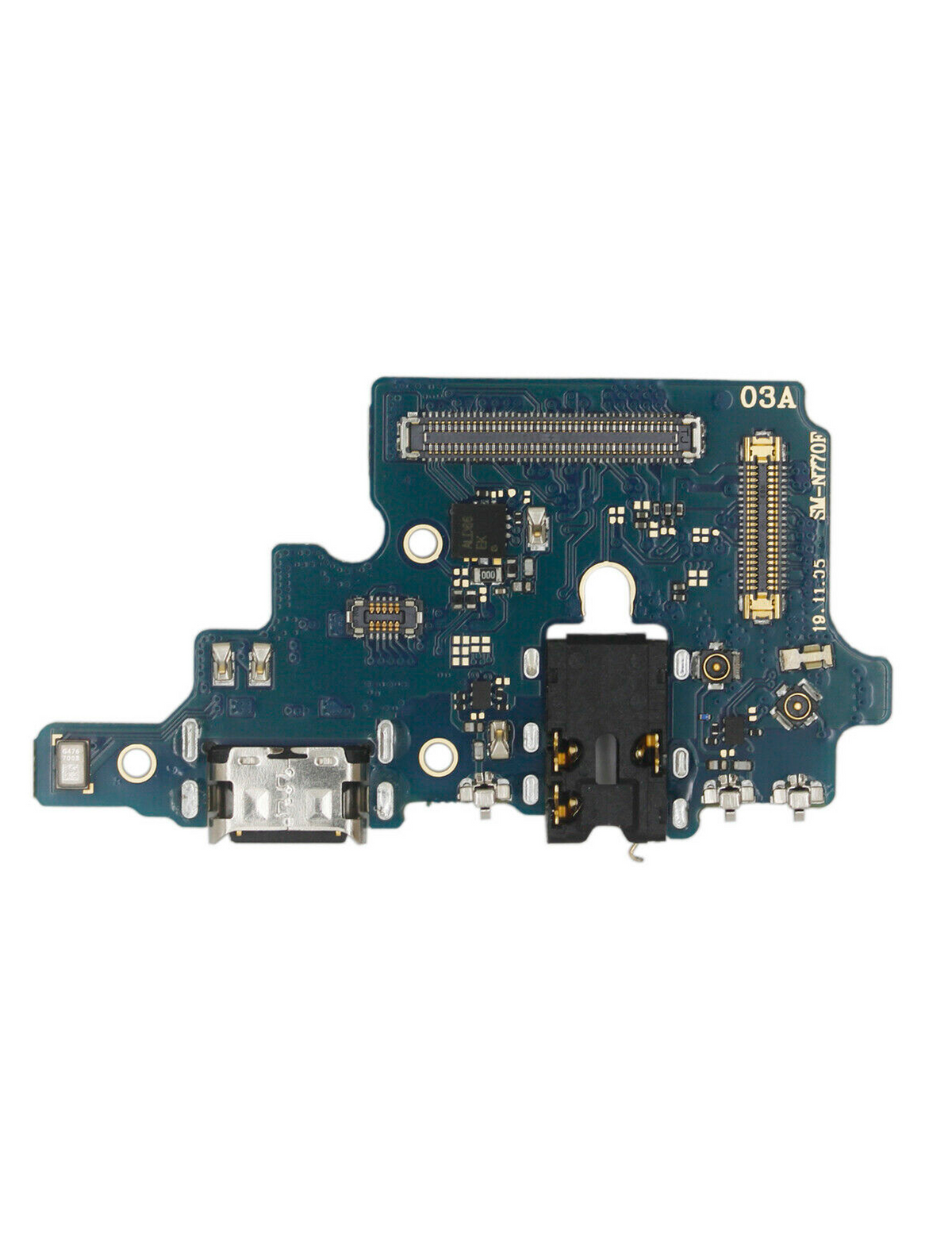 Replacement Charging Port Flex Cable With Headphone Jack Compatible For Samsung Galaxy Note 10 Lite (Premium)