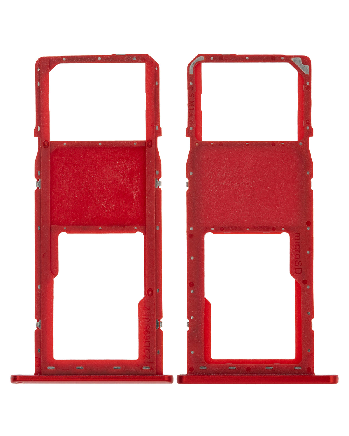 Single Sim Card Tray Compatible For Samsung Galaxy A01 (A015 / 2020) (Red)