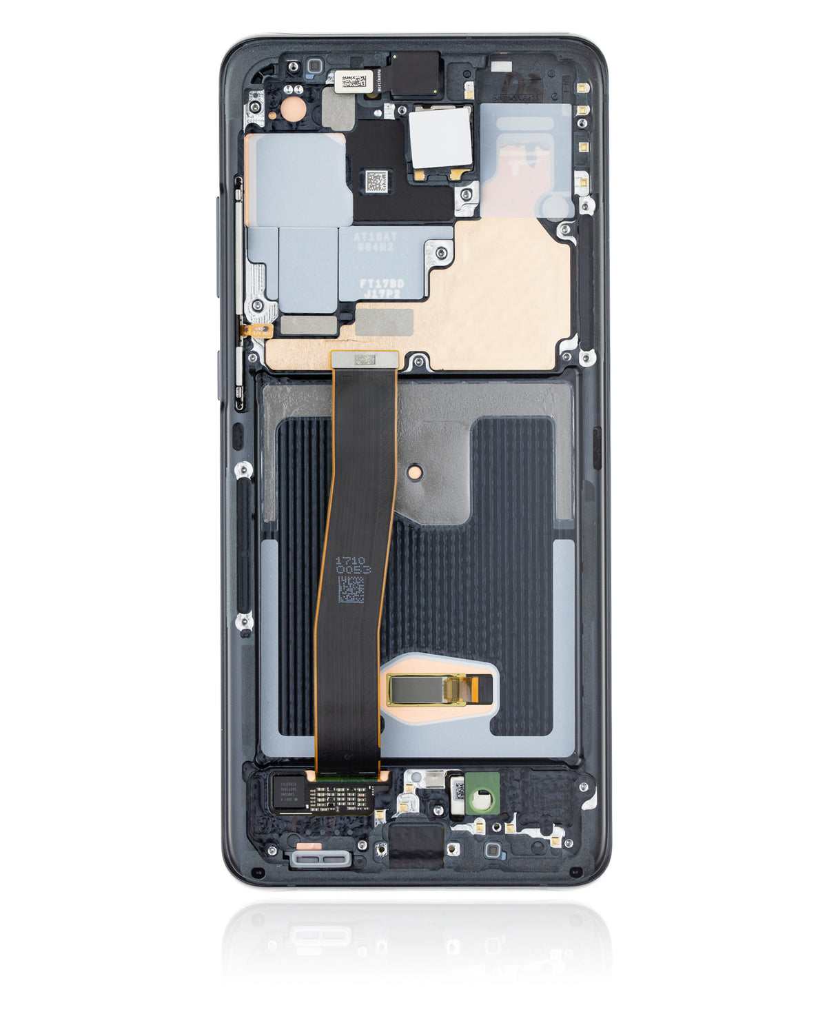 OLED Assembly With Frame Compatible For Samsung Galaxy S20 Ultra 5G Replacement by Macfactory.Store (Refurbished) (Cosmic Black)