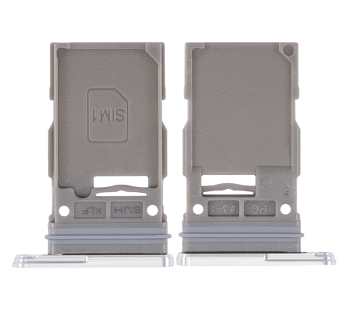 Single Sim Card Tray Compatible For Samsung Galaxy S22 Ultra 5G Replacement (White)