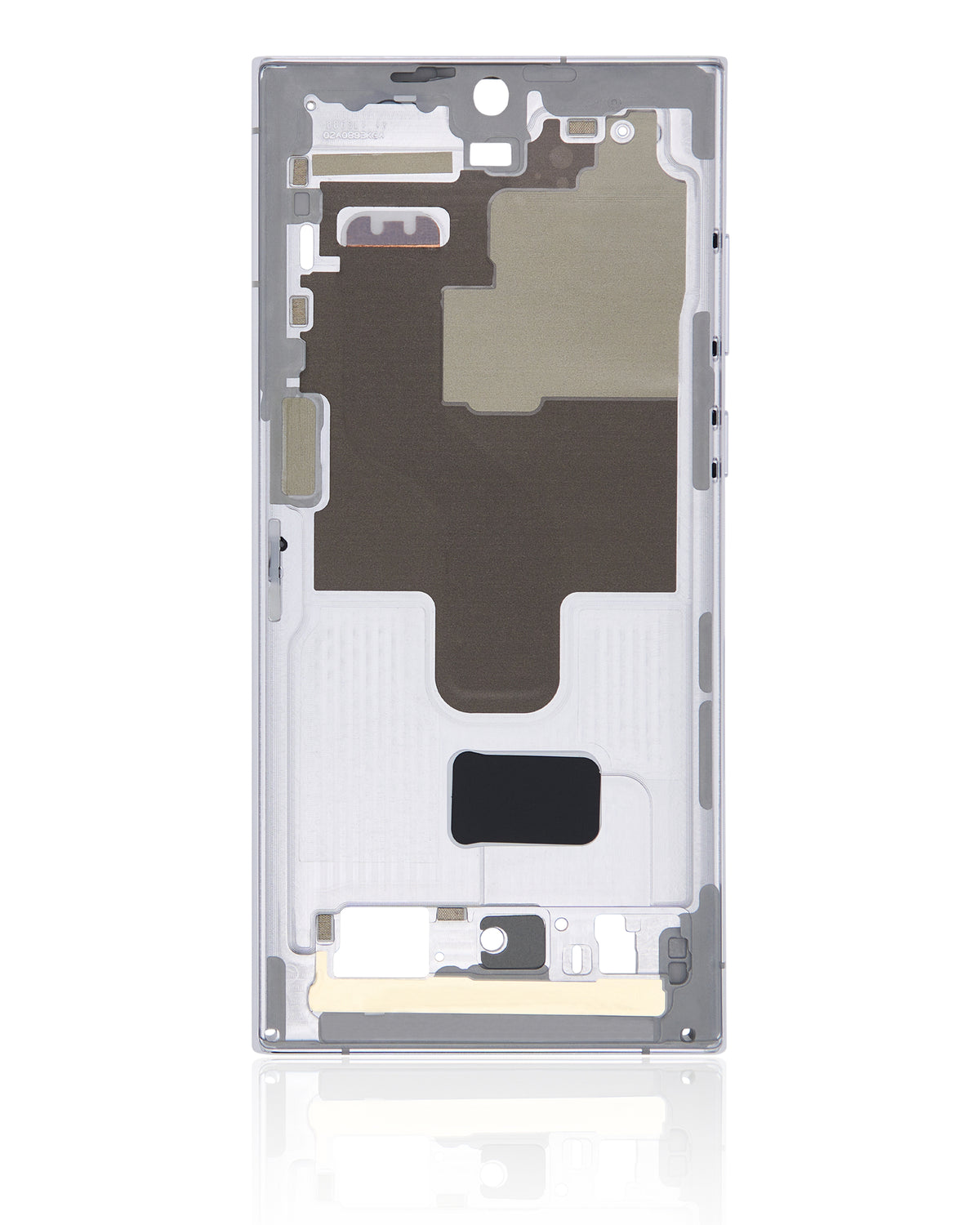 Mid-Frame Housing Compatible For Samsung Galaxy S22 Ultra 5G Replacement(US & International Version) (White)