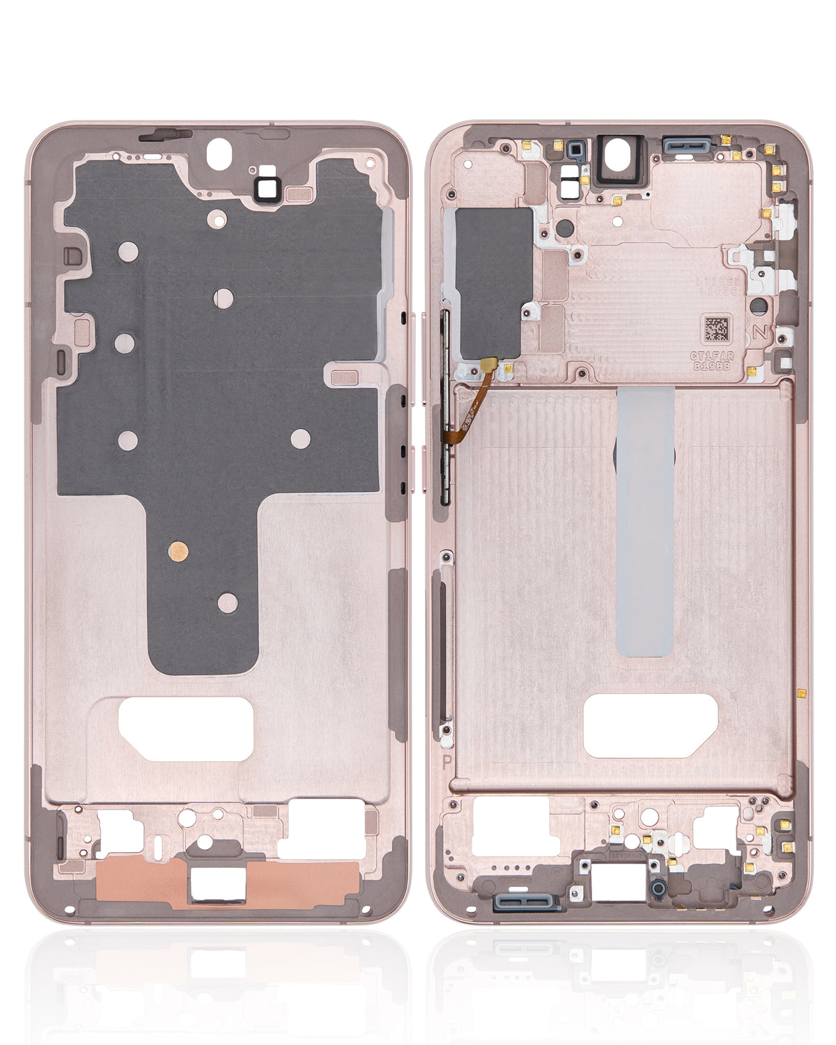 Mid-Frame Housing Compatible For Samsung Galaxy S22 Plus 5G Replacement (US & International Version) (Violet / Pink / Gold)