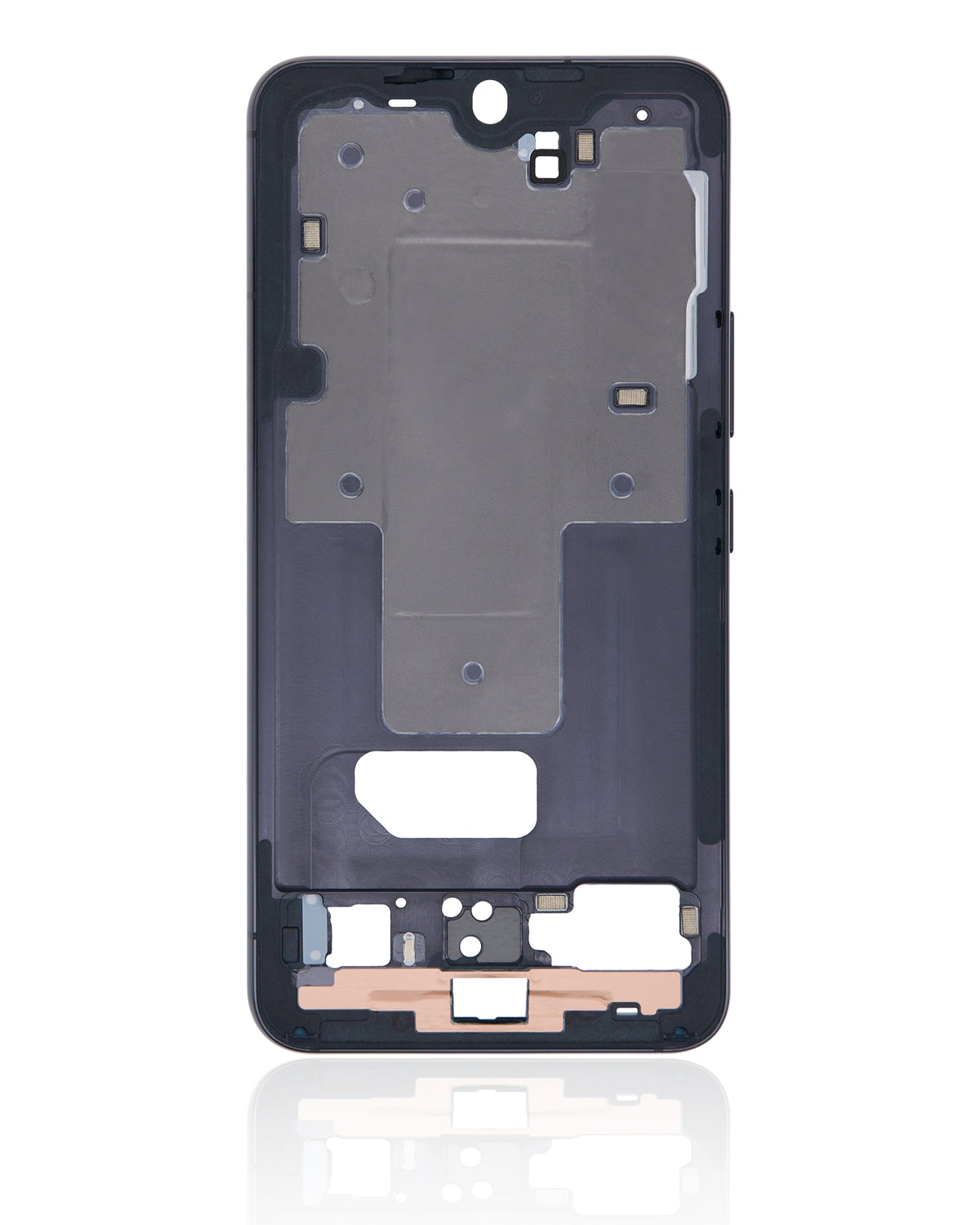 Replacement Mid-Frame Housing Compatible For Samsung Galaxy S22 5G (US & International Version) (Phantom Black)
