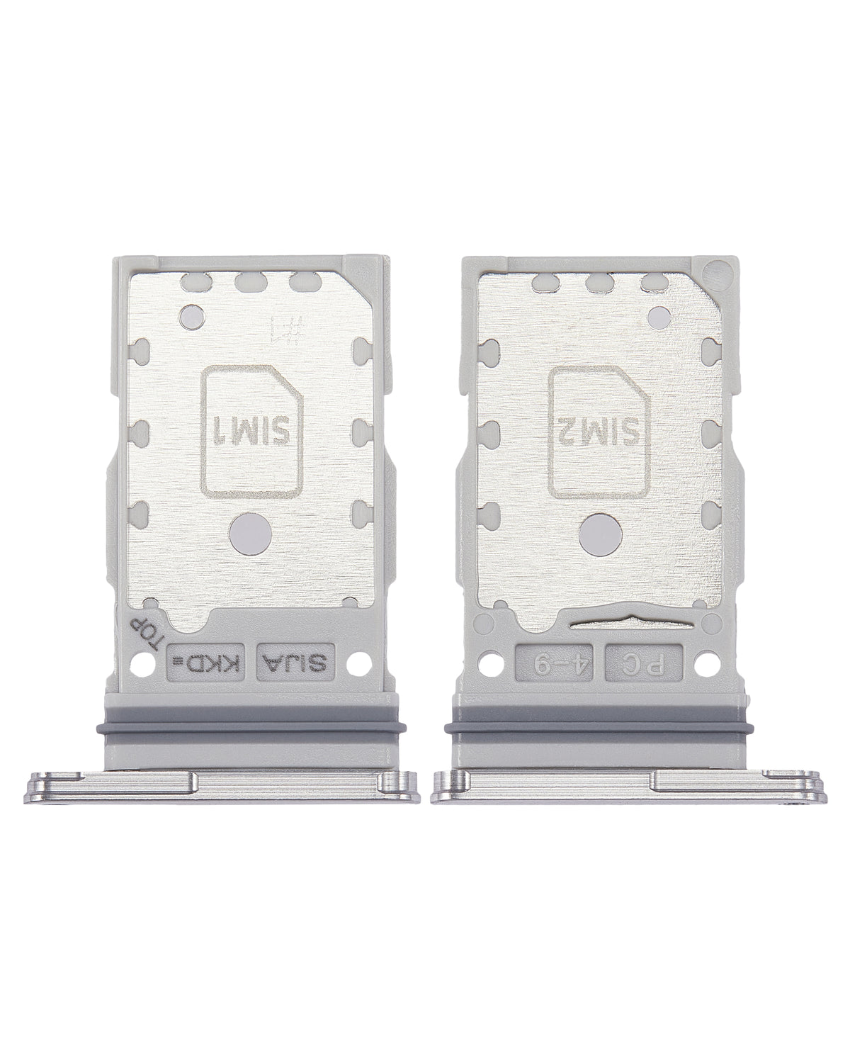 Dual Sim Card Tray Compatible For Samsung Galaxy S22 / S22 Plus Replacement (White)