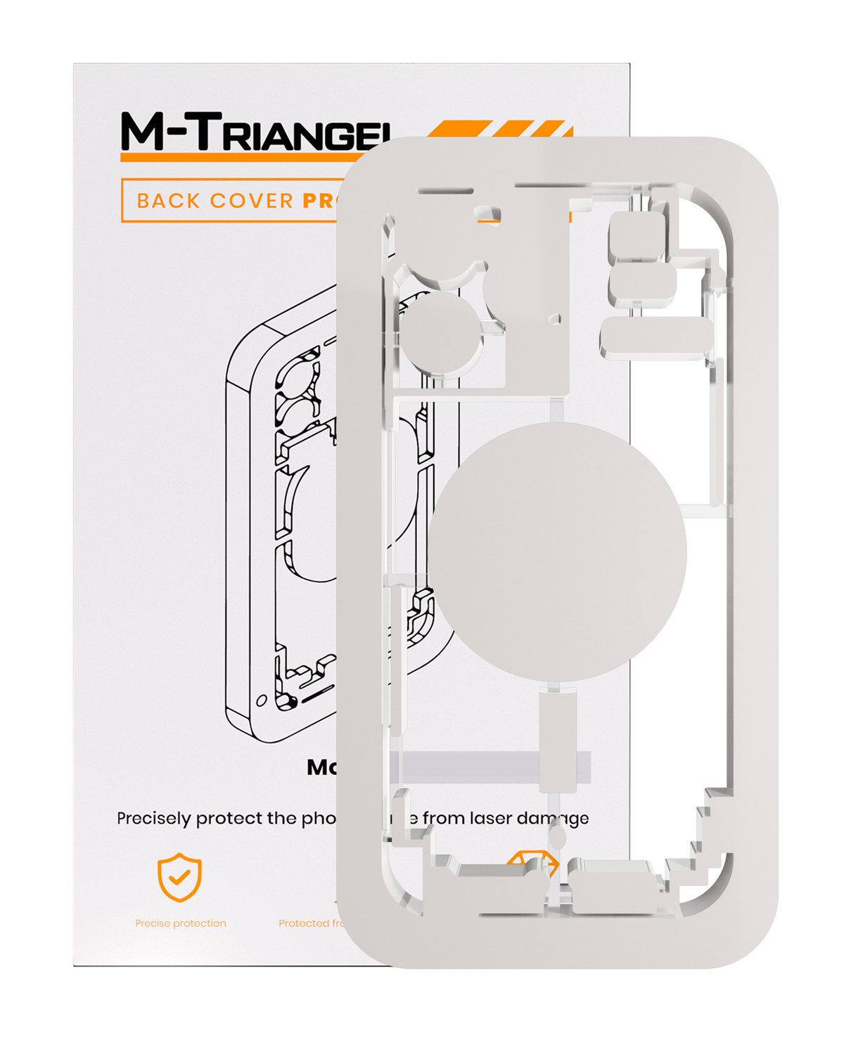 Laser Machine Protection Mold Compatible For iPhone 14 Pro Max (M-Triangel)