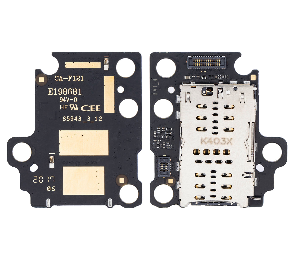 Sim Card Reader Replacement Compatible For Samsung Galaxy Tab A7 10.4" (T500 / T505 / 2020)