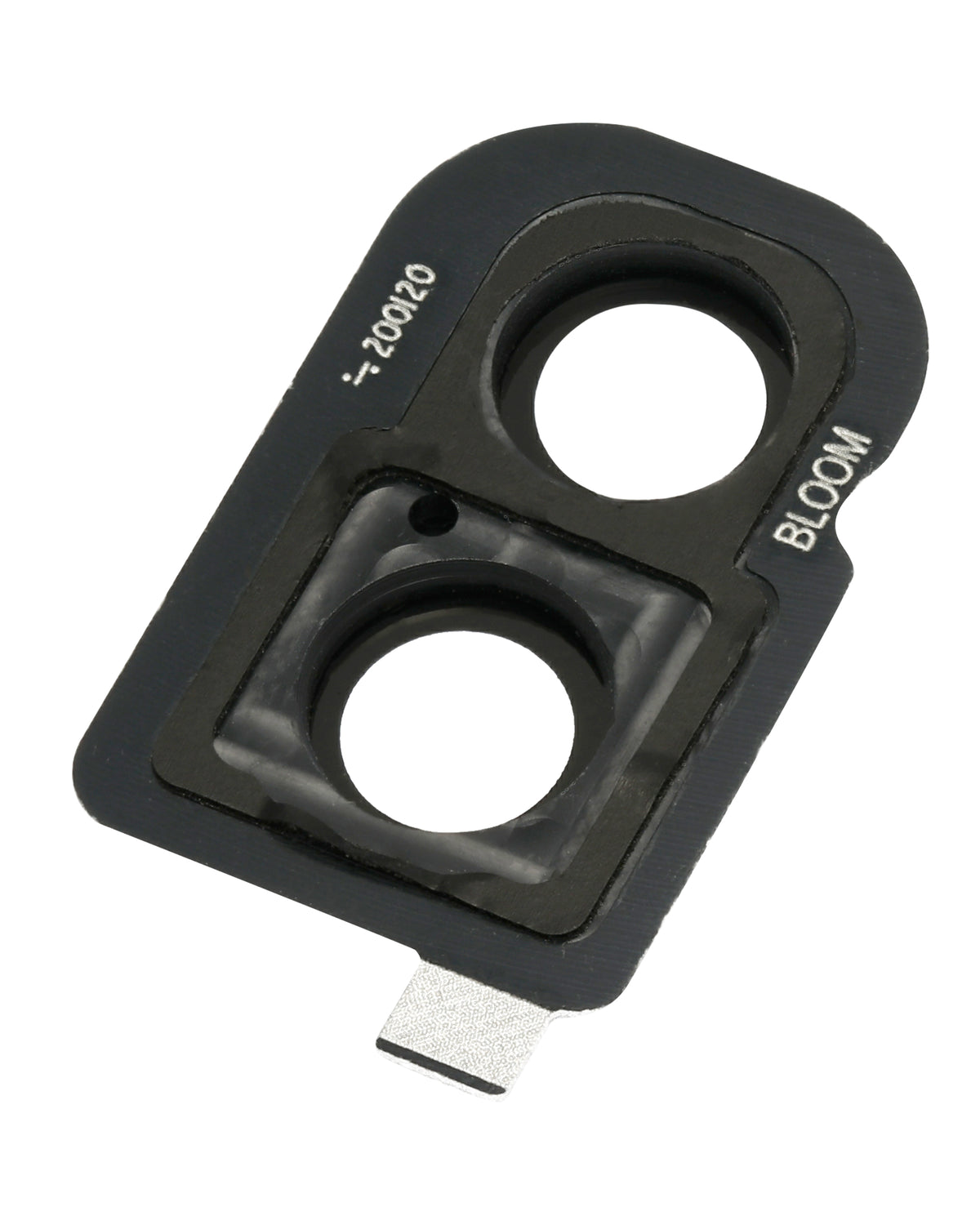 Back Camera Lens With Bracket / Bezel Compatible For Samsung Galaxy Z Flip 4G (F700) / Z Flip 5G (F707) (Mirror Black)