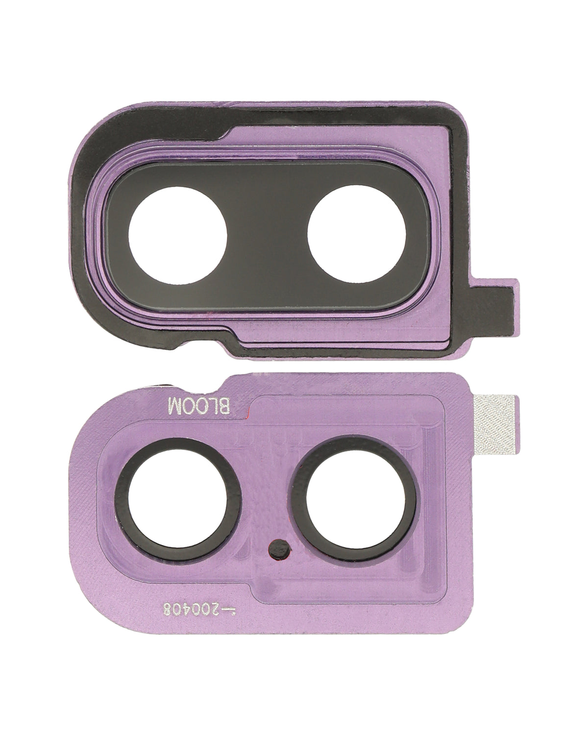 Replacement Back Camera Lens With Bracket / Bezel Compatible For Samsung Galaxy Z Flip (F700) (Mirror Purple)