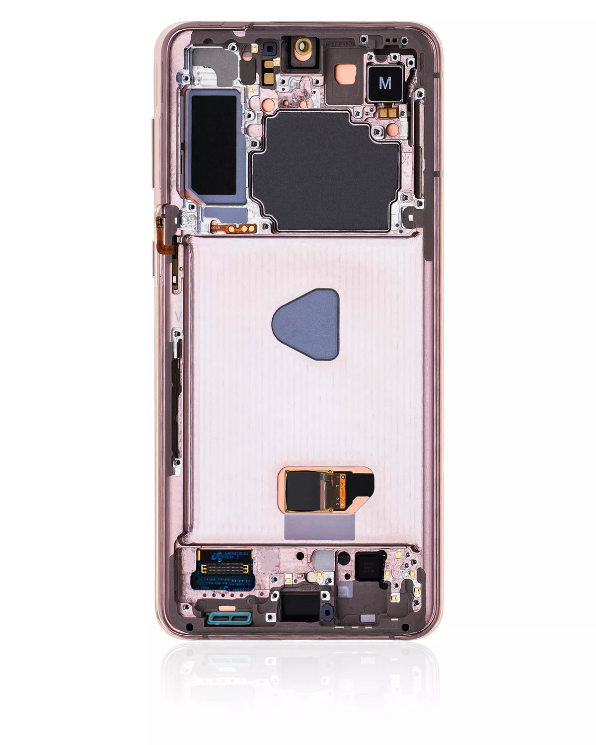 OLED Assembly With Frame Compatible For Samsung Galaxy S21 Plus 5G Replacement (Service Pack) (Phantom Violet / Pink / Gold)