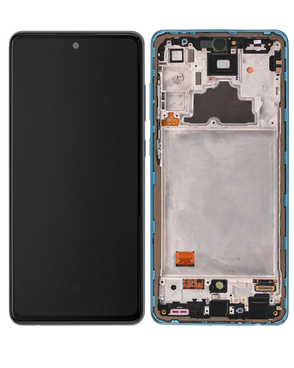 Replacement OLED Assembly With Frame Compatible For Samsung A72 (A725 / 2021) (Refurbished) (Awesome Blue)