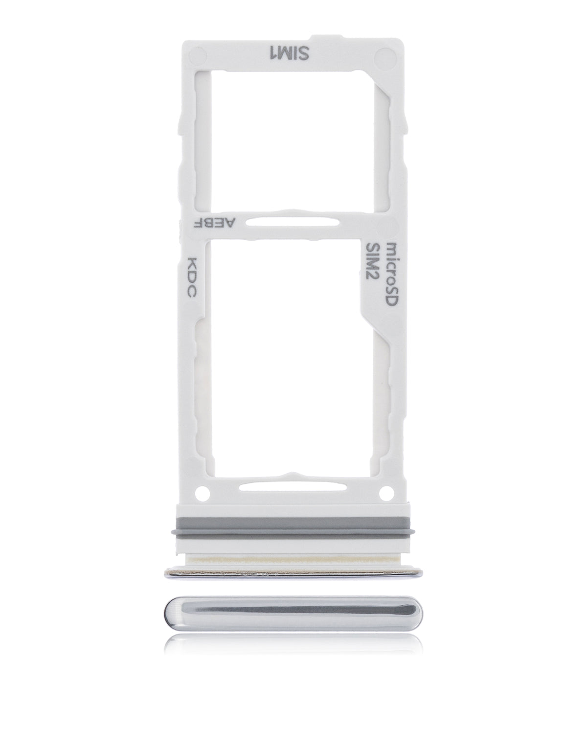 Dual Sim Card Tray Compatible For Samsung Galaxy A72 Replacement (A725 / 2021) (Awesome White)