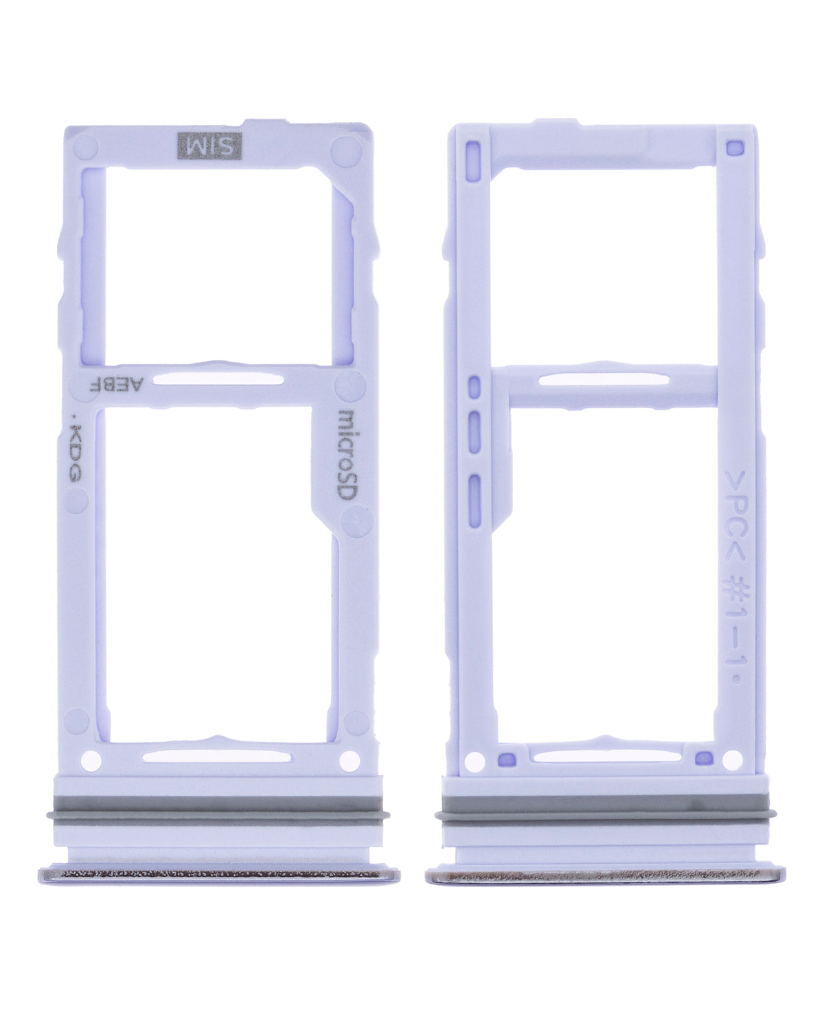 Single Sim Card Tray Replacement Compatible For Samsung Galaxy A72 (A725 / 2021) (Awesome Violet)