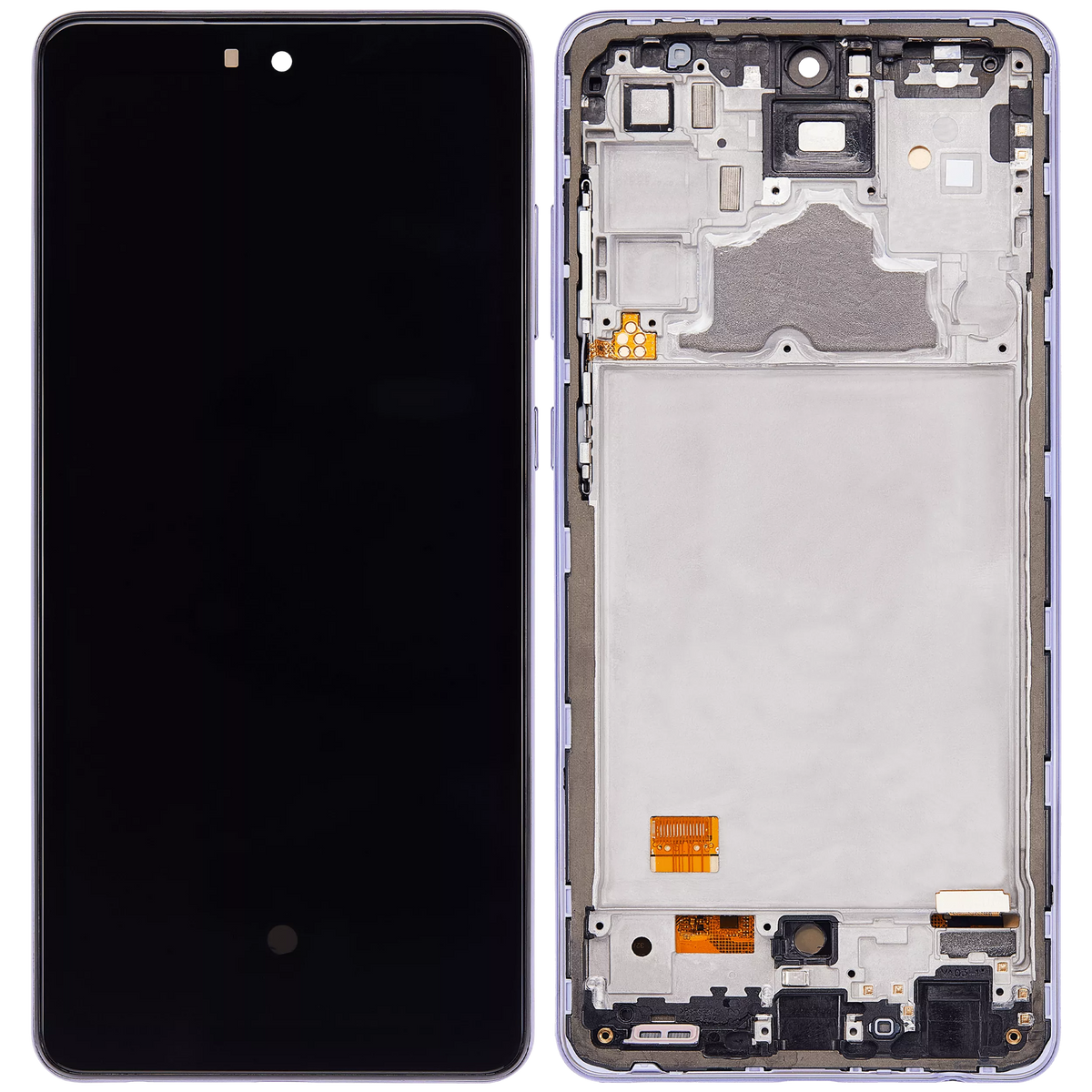 OLED Assembly With Frame Compatible For Samsung A72 (A725 / 2021) (6.36") (Vemake) (Awesome Violet)