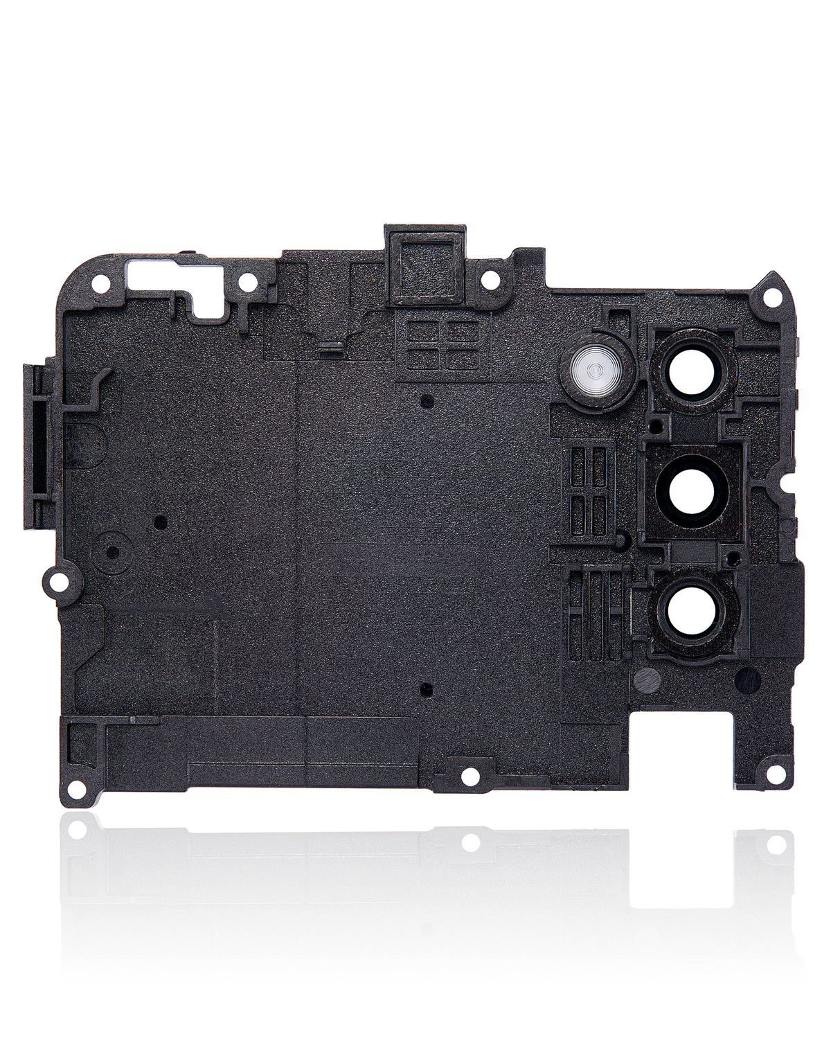 Back Camera Lens With Cover Bezel Ring Compatible For Samsung Galaxy A02S (A025 / 2020) (Black) (N Version)