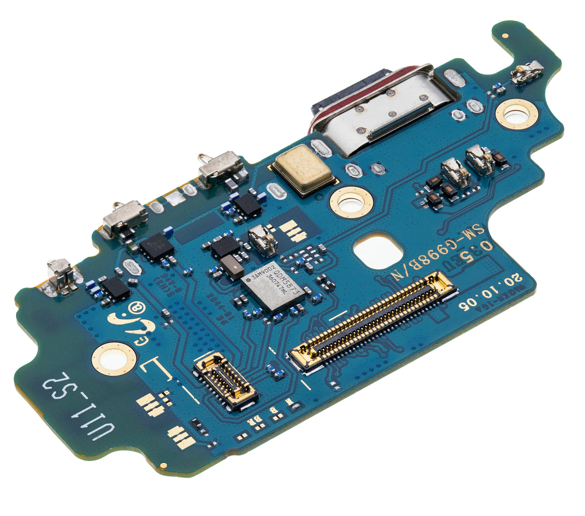Charging Port Board With Sim Card Reader Compatible For Samsung Galaxy S21 Ultra 5G (G998B) (International Version) (Premium)