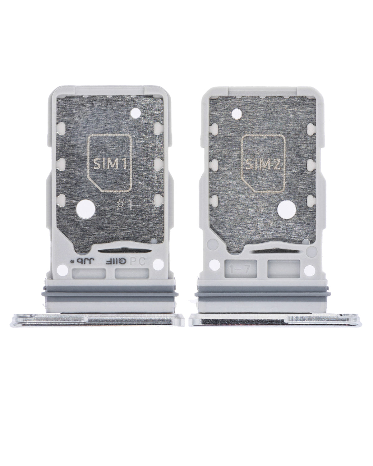 Replacement Dual Sim Card Tray Compatible For Samsung Galaxy S21 Ultra (Phantom Silver)