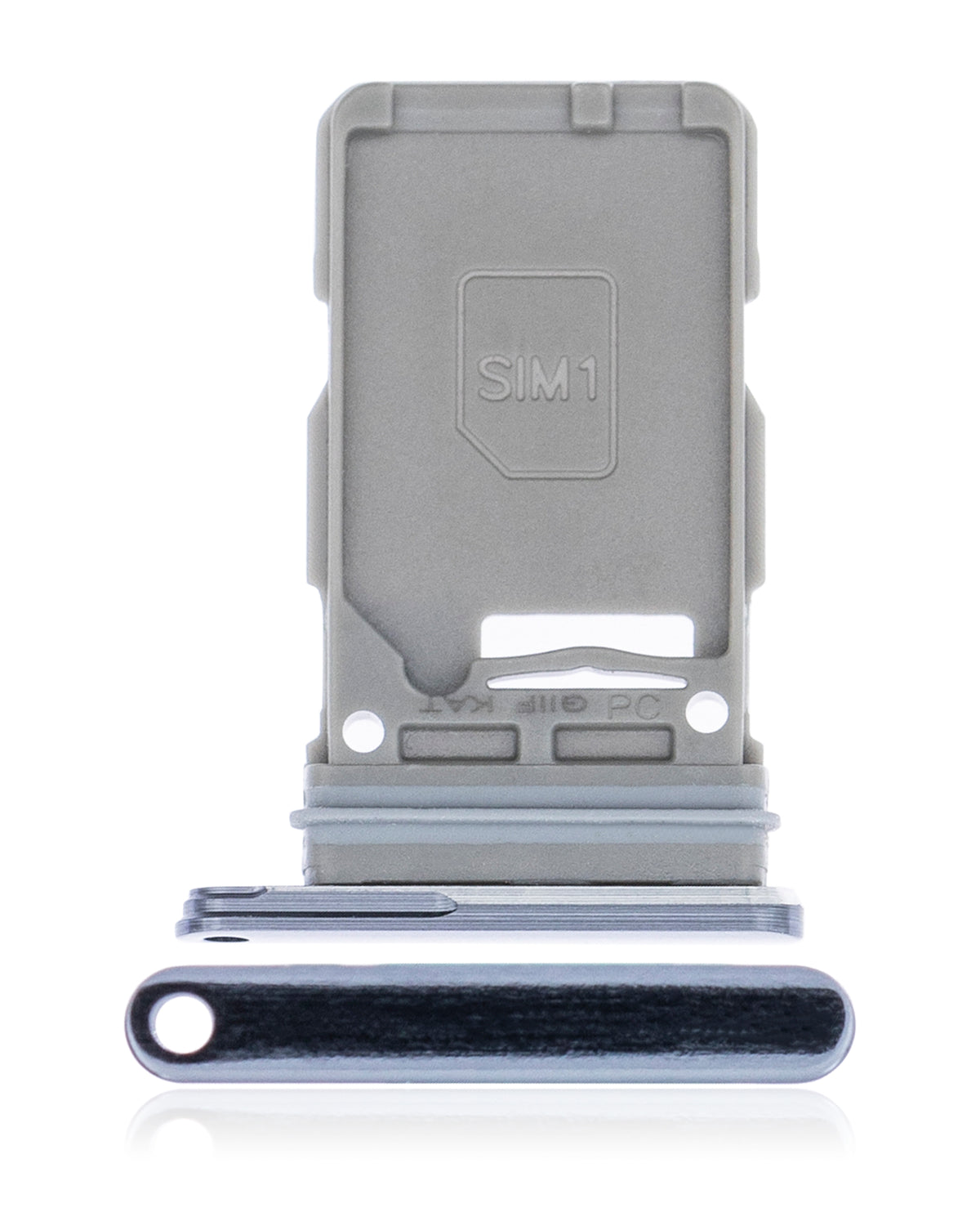 Single Sim Card Tray Compatible For Samsung Galaxy S21 Ultra Replacement (Phantom Navy)