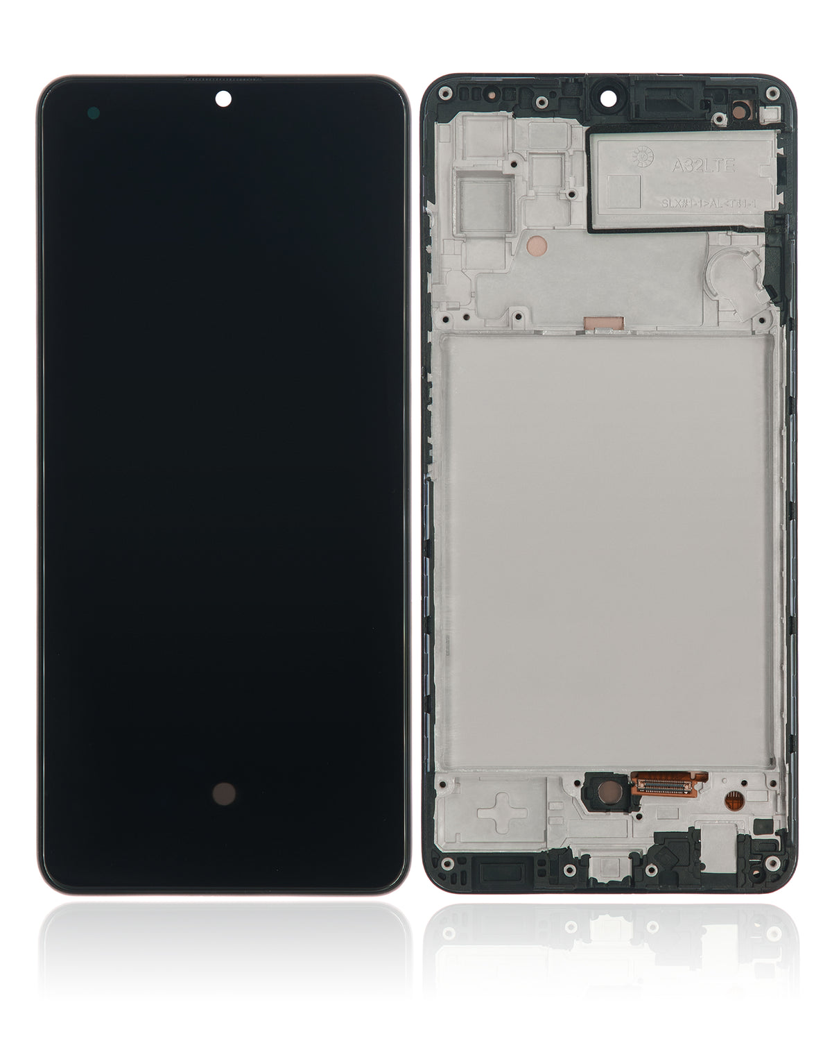 OLED Assembly With Frame Compatible For Samsung Galaxy A32 4G Replacement by Macfactory.in(A325 / 2021) (Vemake) (Awesome Black)
