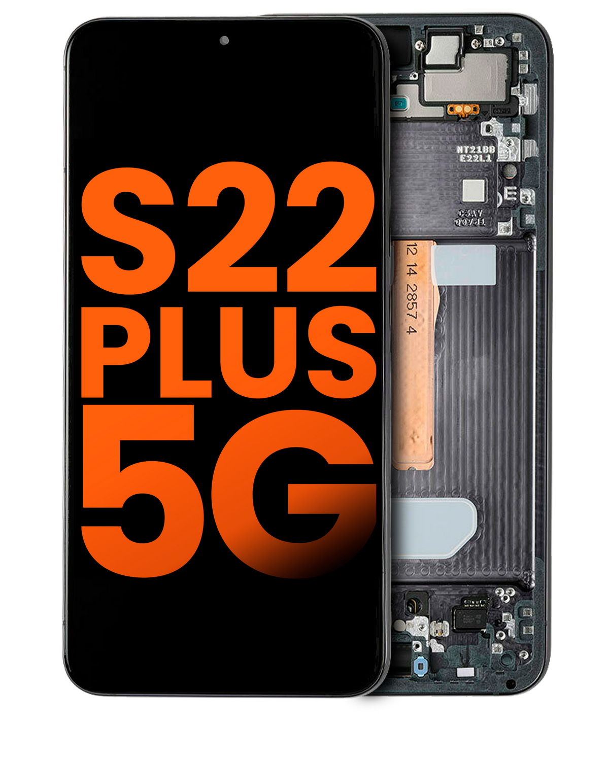 OLED Assembly With Frame Compatible For Samsung Galaxy S22 Plus 5G (Blemish: Grade B) (Phantom Black)