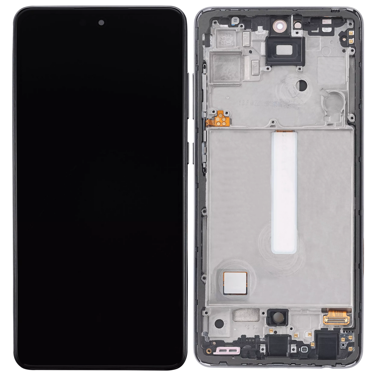 OLED Assembly With Frame Compatible For Samsung Galaxy A52 4G (A525 / 2021) / A52 5G (A526 / 2021) / A52S 5G (A528 / 2021) (6.46") (Vemake) (Awesome Black)