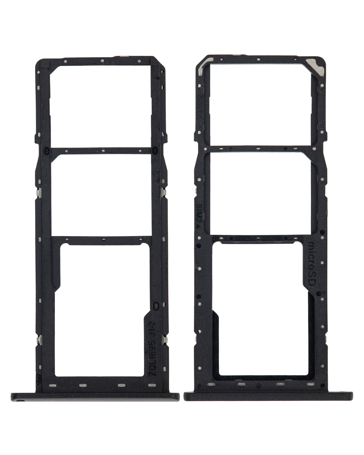 Dual Sim Card Tray Compatible For Samsung Galaxy A11 (A115 / 2020) (Black)