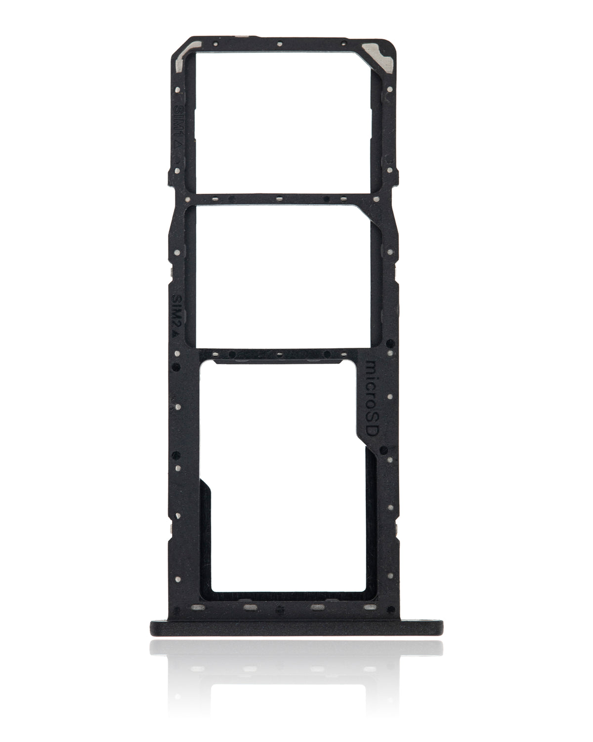 Dual Sim Card Tray Compatible For Samsung Galaxy A11 (A115 / 2020) (Black)