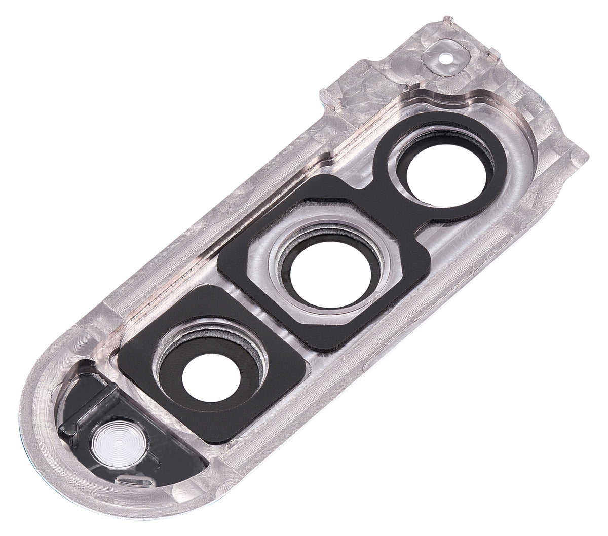 Back Camera Lens With Cover Bezel Ring Replacement Compatible For Samsung Galaxy Z Fold 3 5G (F926) (Phantom Silver)