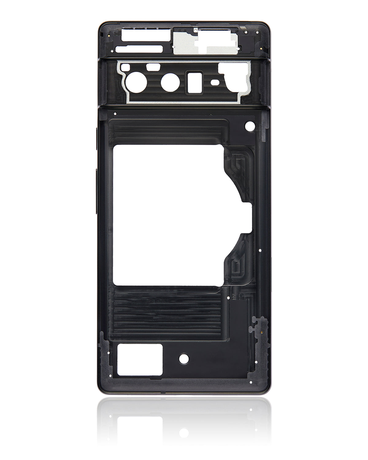 Mid-Frame Housing Compatible For Google Pixel 6 Pro Replacement (Stormy Black)