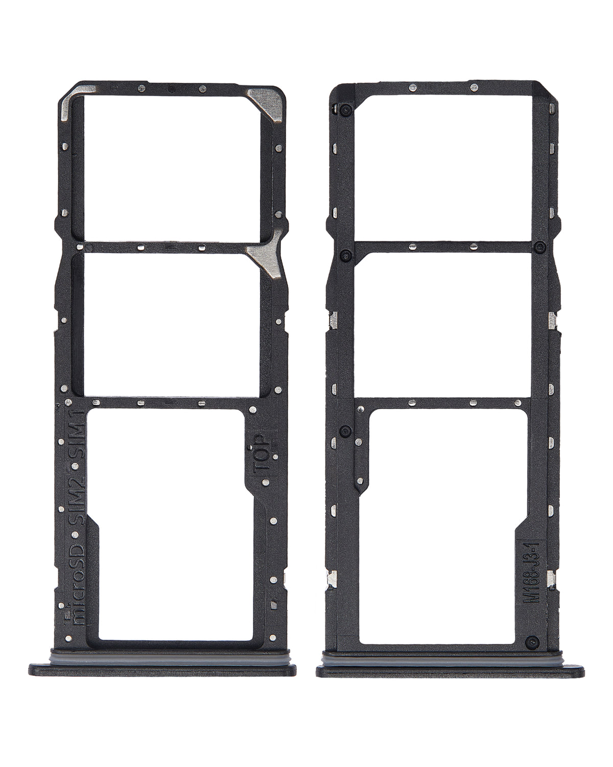 Dual Sim Card Tray Compatible For Samsung Galaxy A03 Core (A032 / 2021) (Black)