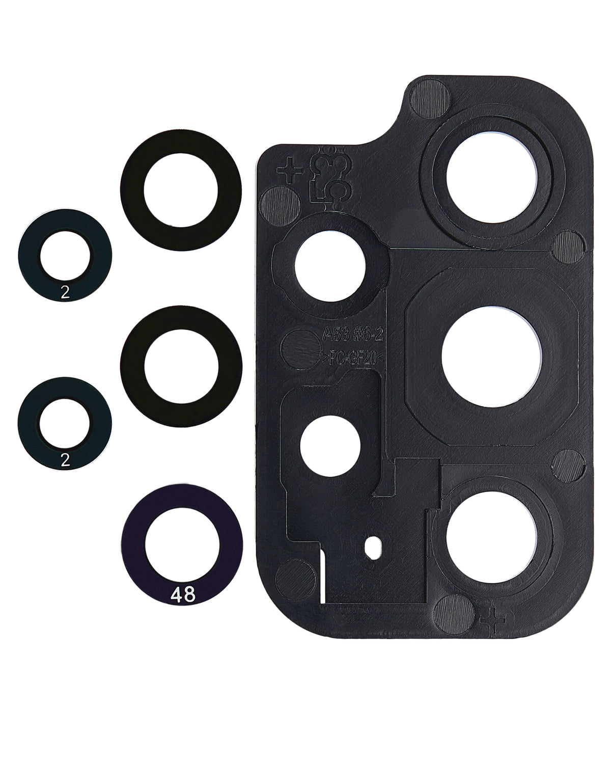 Back Camera Lens With Bracket / Bezel Compatible For Samsung Galaxy A53 5G (A536 / 2022)