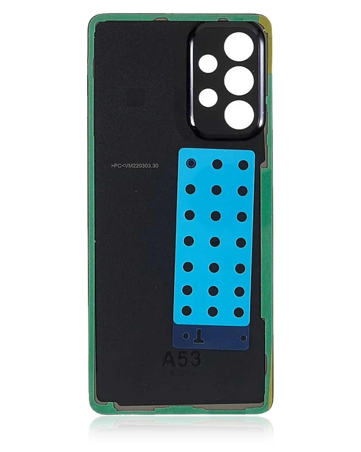 Replacement Back cover Glass Compatible For Samsung Galaxy A53 5G (A536 / 2022) (Vemake) (Black)