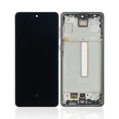 Replacement OLED Assembly With Frame Compatible For Samsung Galaxy A73 (A735 / 2022) (Refurbished) (Gray)