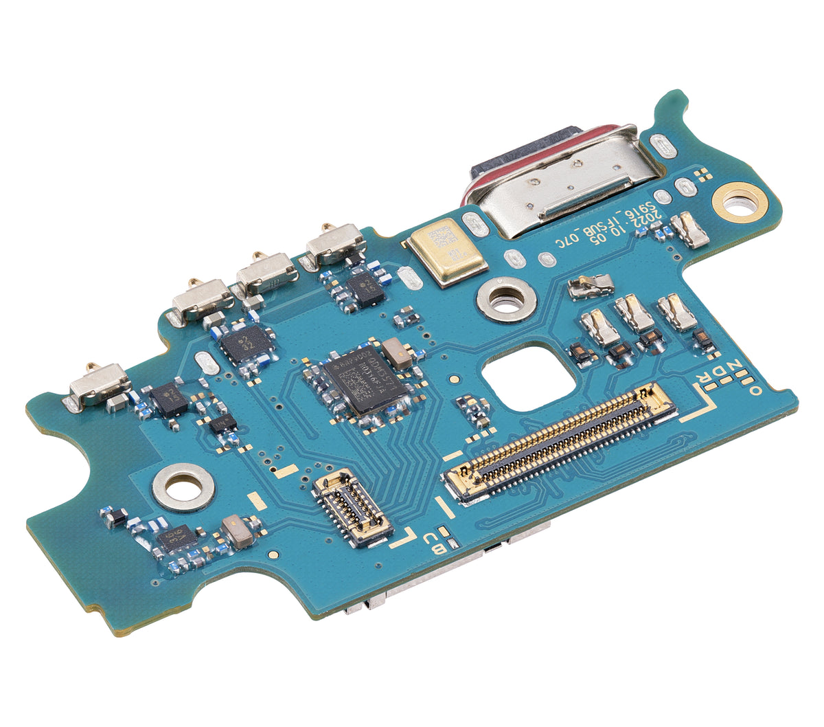 Charging Port Board With Sim Card Reader Compatible For Samsung Galaxy S23 Plus 5G (S916B) (International Version) (Premium)