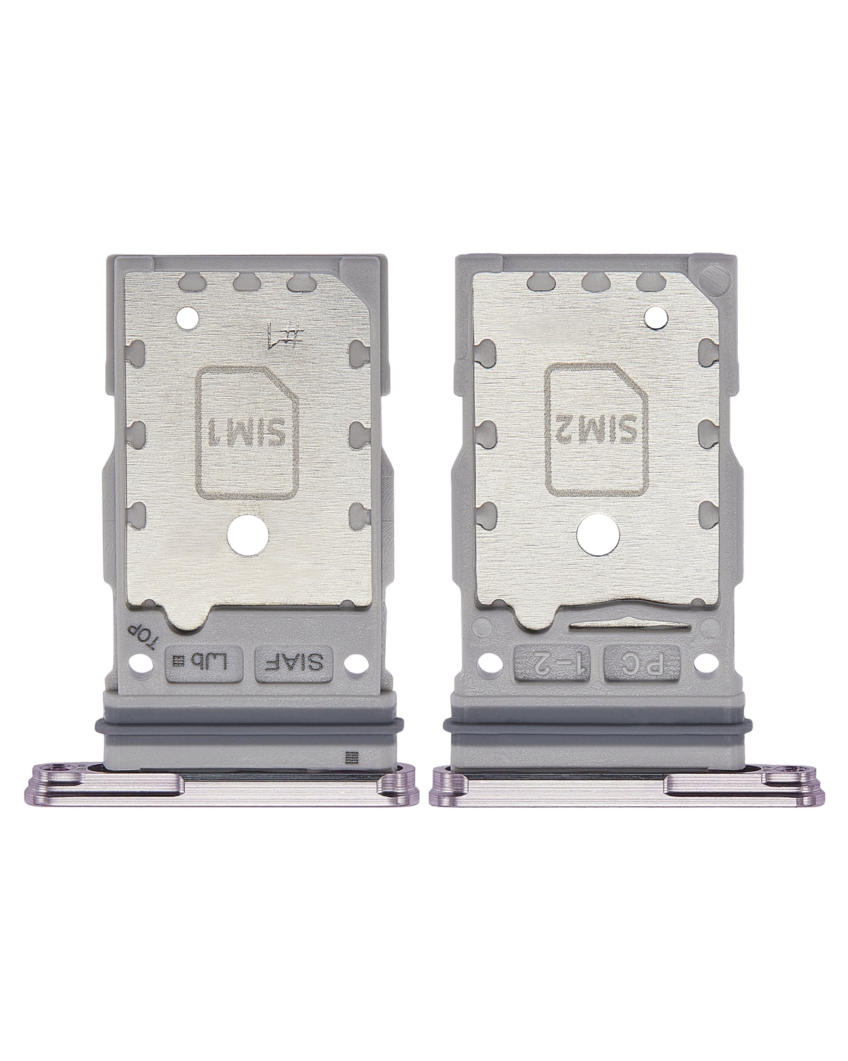 Dual Sim Card Tray Replacement Compatible For Samsung Galaxy S23 5G / S23 Plus 5G (Lavender)