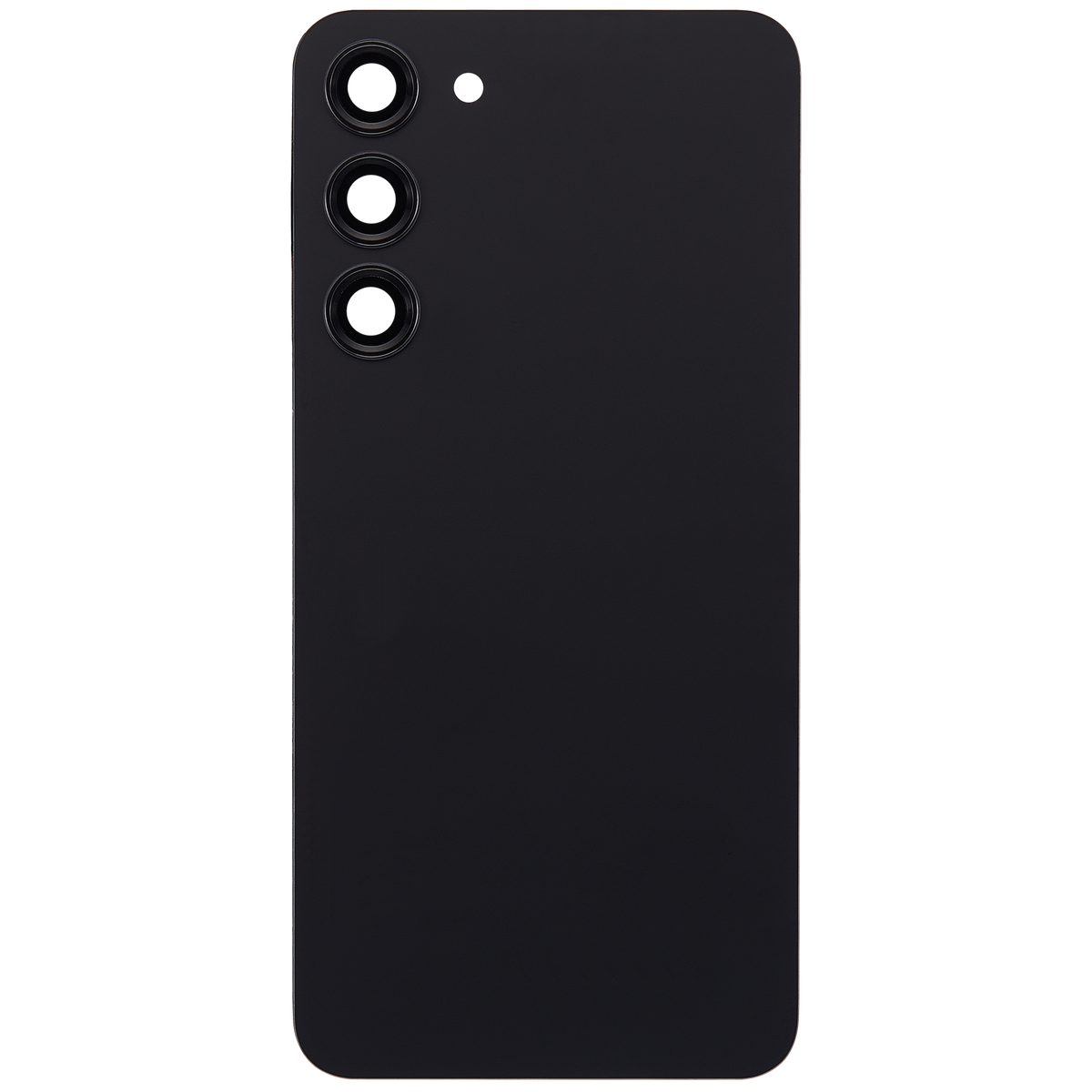 Back Cover Glass With Camera Lens Replacement Compatible For Samsung Galaxy S23 Plus 5G (No Logo) (Vemake) (Phantom Black)