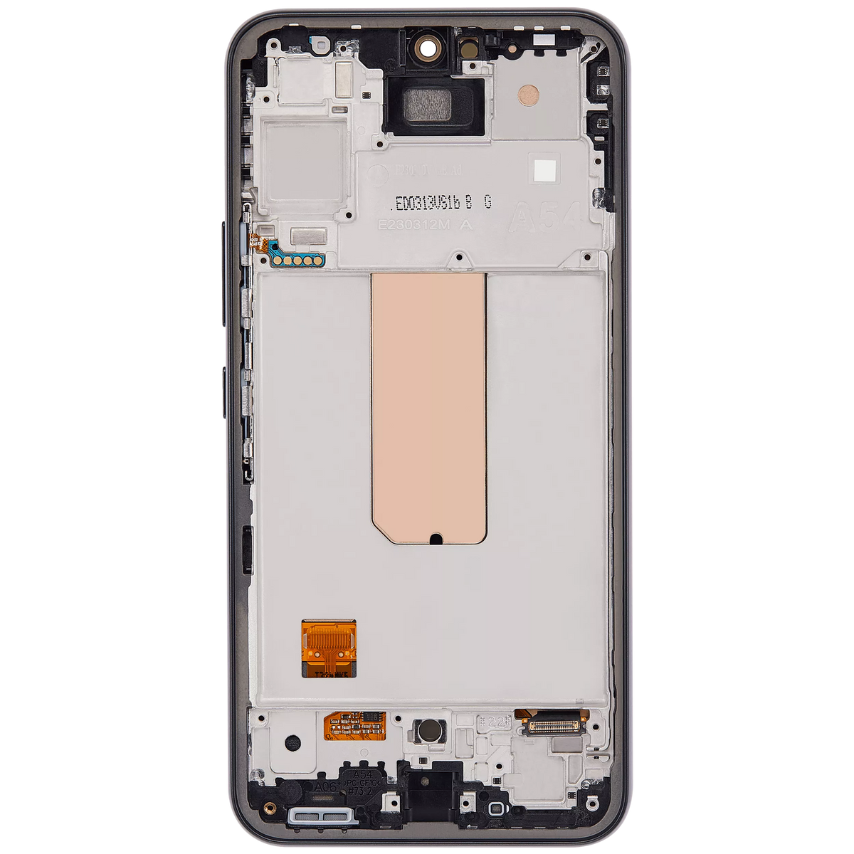 Replacement OLED Assembly With Frame Compatible For Samsung Galaxy A54 5G (A546 / 2023) (US & International Version) (Refurbished) (Graphite)