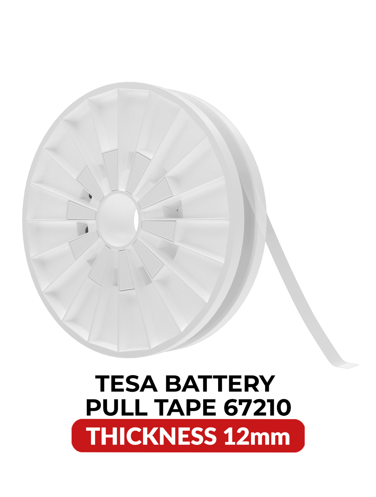 Bond & Detach Tape (Battery Adhesive) (12MM X 25M) (Tesa Model # 67210)