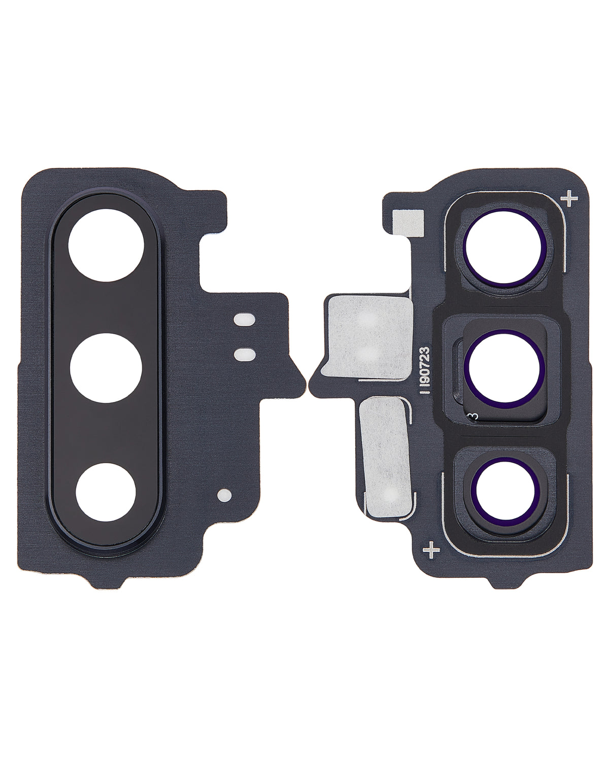 Back Camera Lens With Bezel Ring Compatible For Samsung Galaxy Note 10 Replacement (Aura Black)