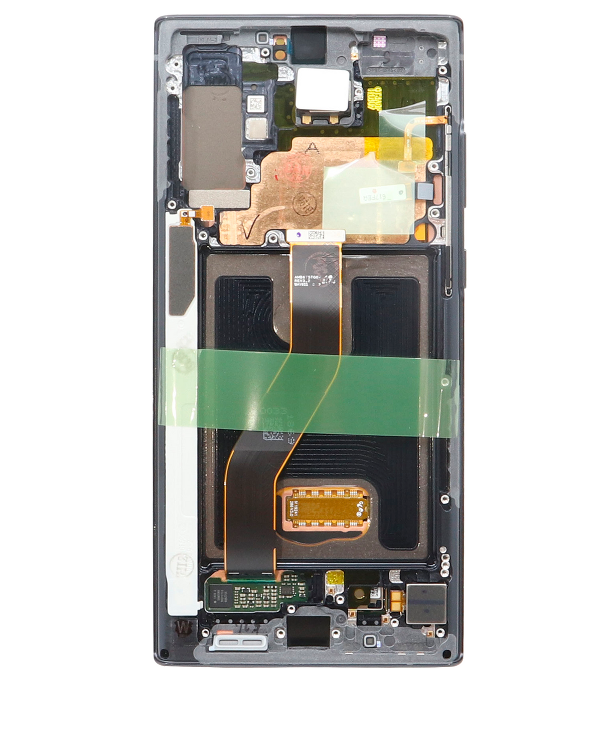 OLED Assembly With Frame Compatible For Samsung Galaxy Note 10 Plus / 5G (Blemish: Grade B) (Aura Black)