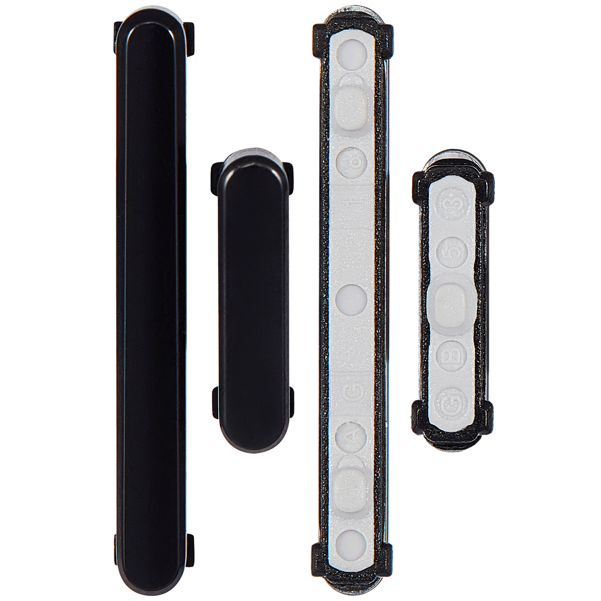 Hard Buttons (Power / Volume) Compatible For Samsung Galaxy S22 / S22 Plus Replacement (Phantom Black)