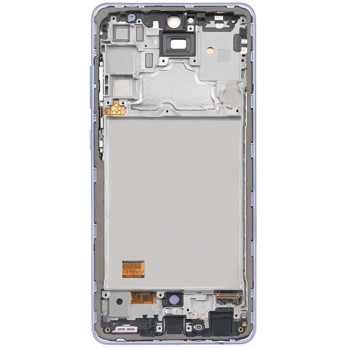 OLED Assembly With Frame Compatible For Samsung A72 Replacement (A725 / 2021) (6.67") (Vemake) (Awesome Violet)