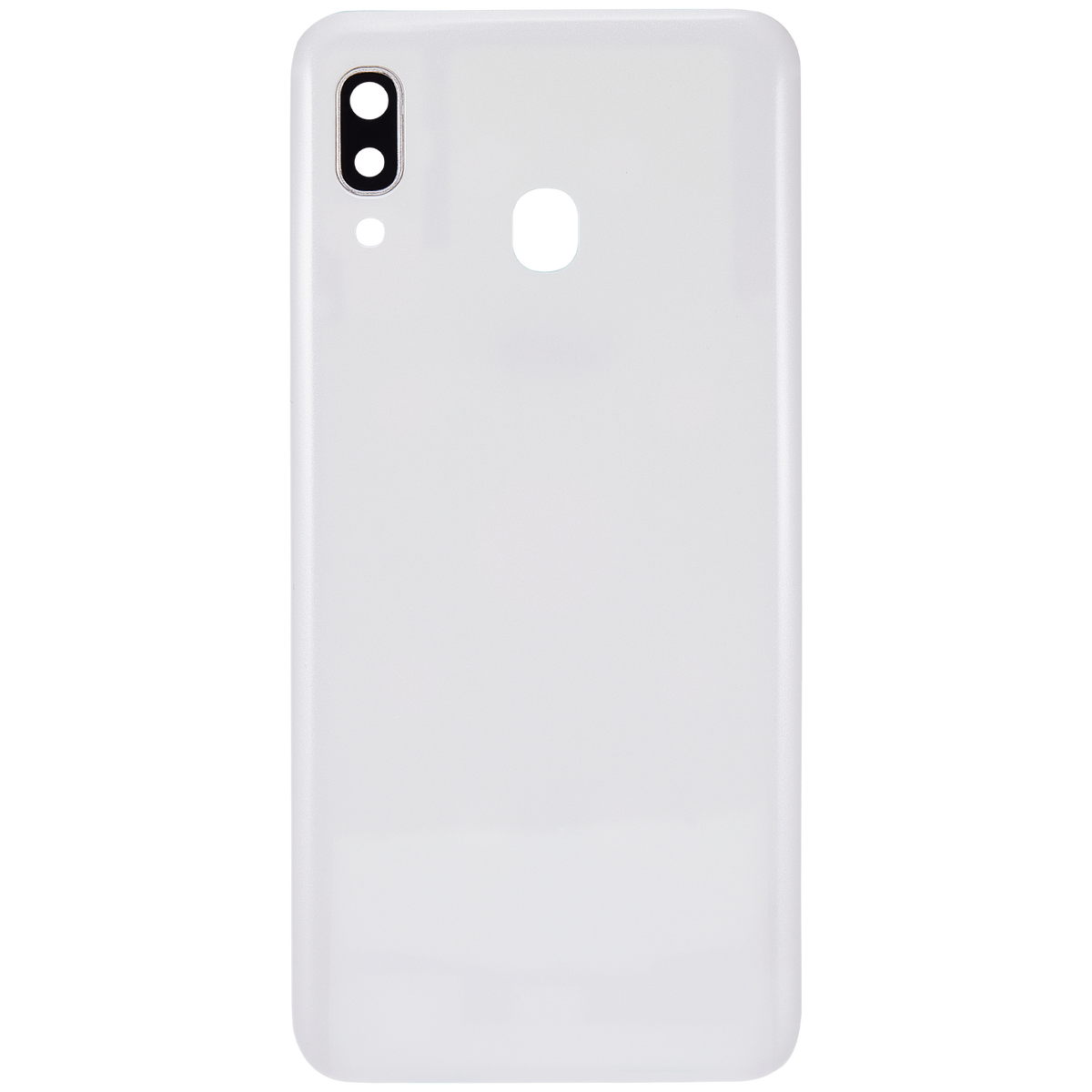 Back cover Glass With Camera Lens Compatible For Samsung Galaxy A30 (A305 / 2019) (Vemake) (White)