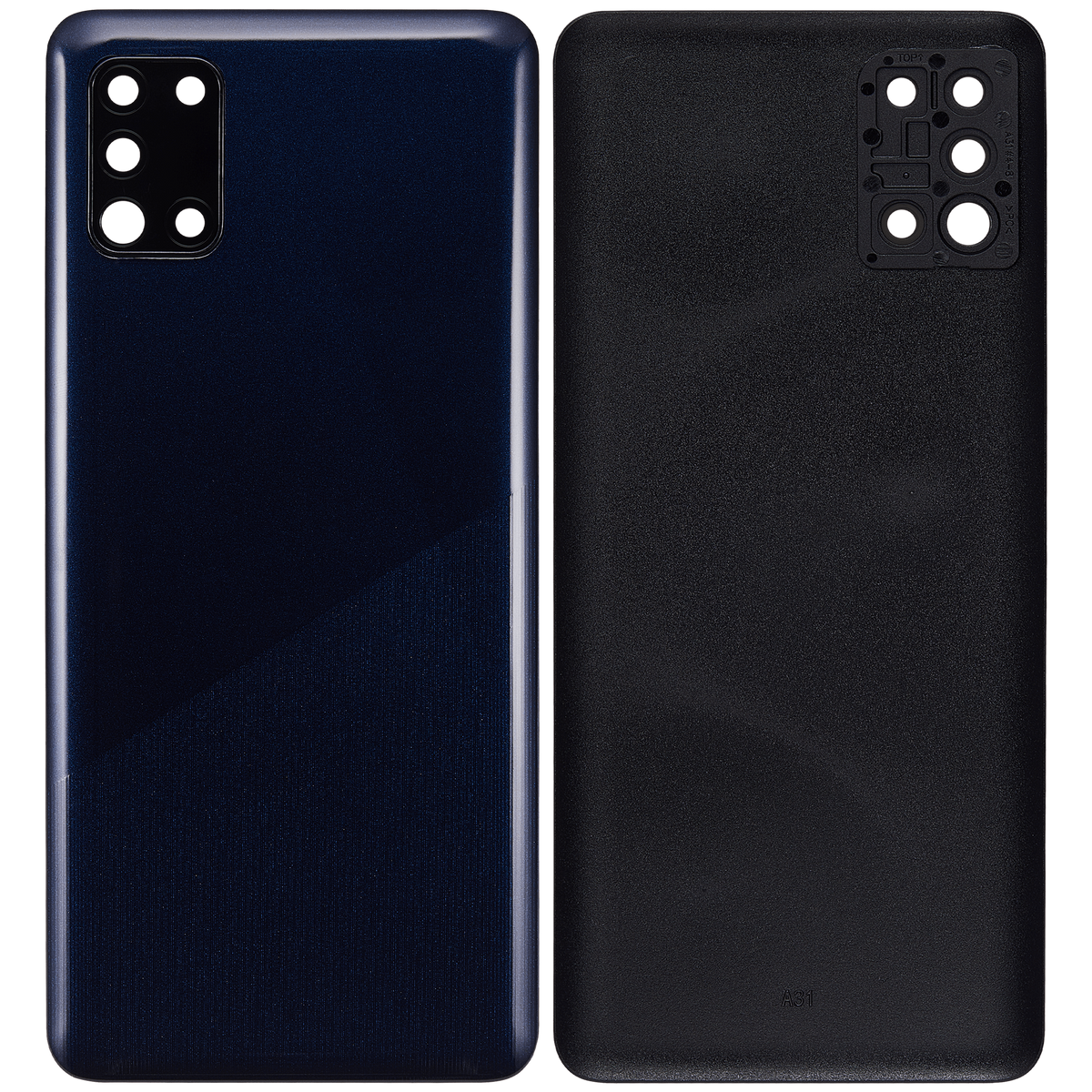 Back cover Glass With Camera Lens Compatible For Samsung Galaxy A31 (A315 / 2020) (Vemake) (Prism Crush Blue)