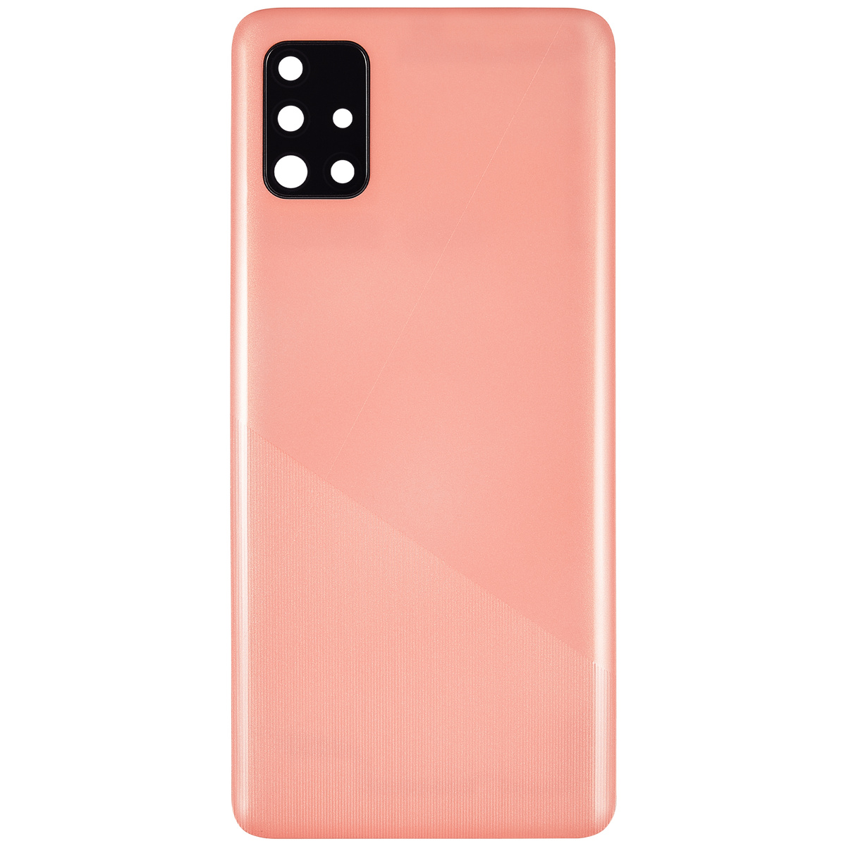 Back cover Glass With Camera Lens Compatible For Samsung Galaxy A51 4G (A515 / 2019) (Vemake) (Prism Crush Pink)