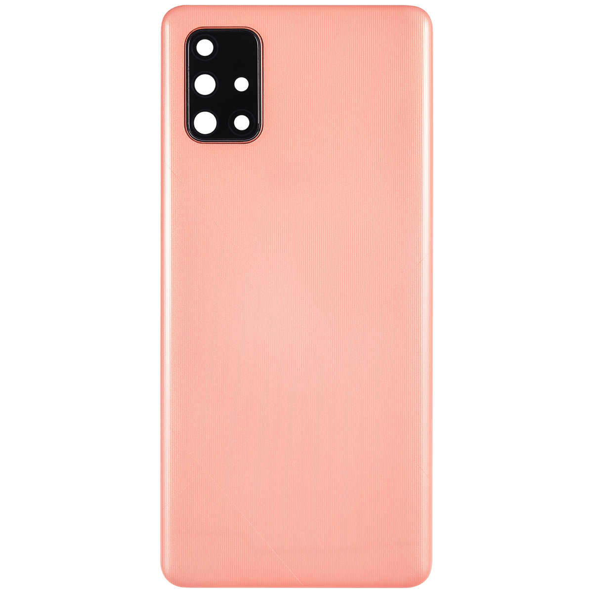 Replacement Back cover Glass With Camera Lens Compatible For Samsung Galaxy A71 4G (A715 / 2020) (Vemake) ( Prism Crush Pink)