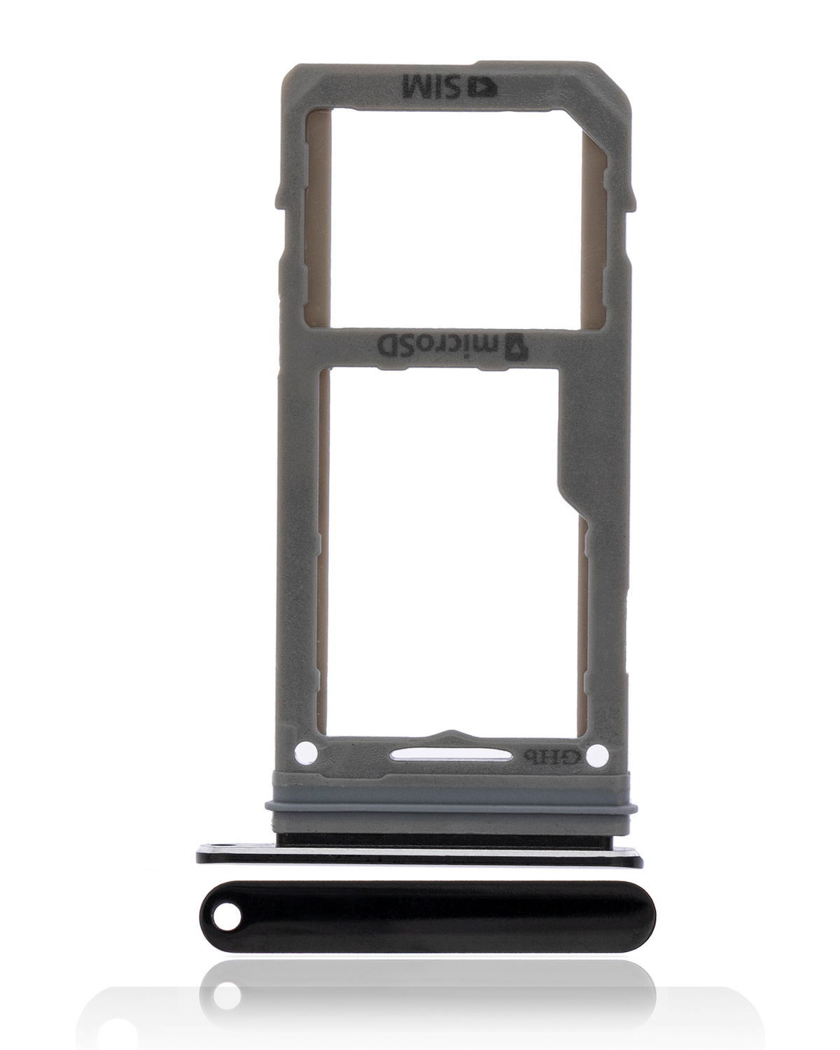 Dual Sim Card Tray Compatible For Samsung Galaxy Note 8 Replacement (Midnight Black)