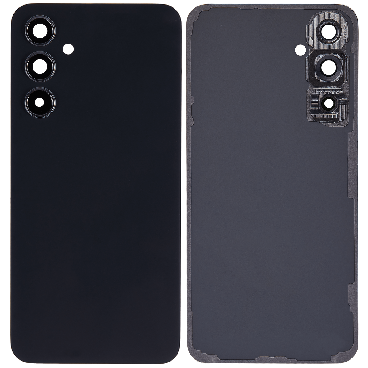Replacement Back Cover Glass With Camera Lens Compatible For Samsung Galaxy A54 5G (A546 / 2023) (Vemake) (Graphite)