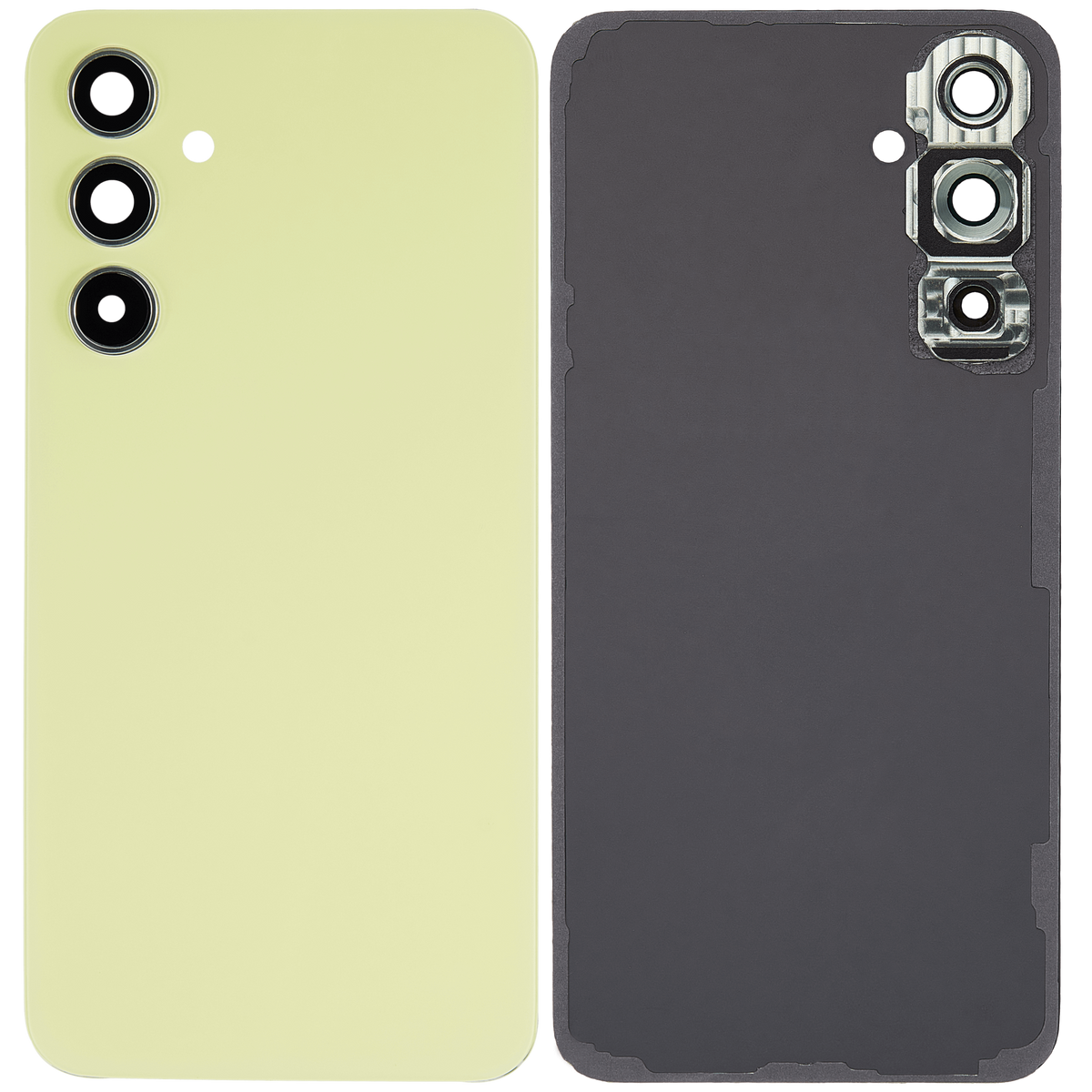 Replacement Back Cover Glass With Camera Lens Compatible For Samsung Galaxy A54 5G (A546 / 2023) (Vemake) (Lime)