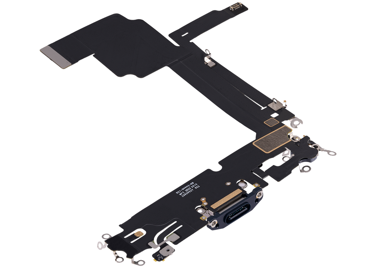 Charging Port Flex Cable Compatible For iPhone 15 Pro Max (Premium) (Blue Titanium)